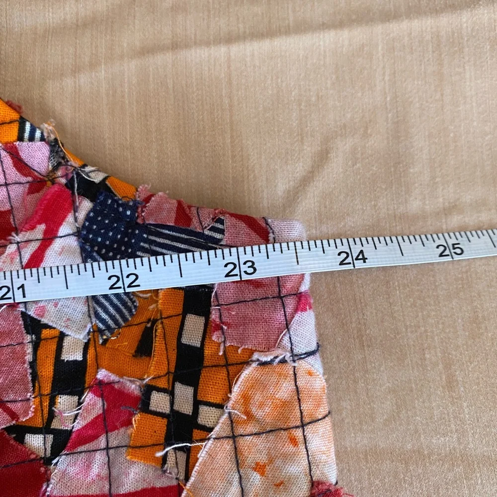 Unique and vibrant Colorful Patchwork Vest - Picture 7 of 9